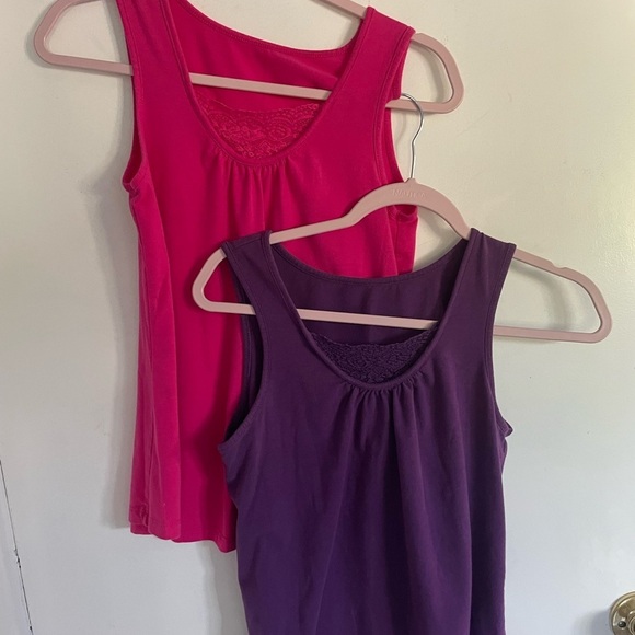 Avon Tops - Avon’s Signature Collection Vibrant Sleeveless Tank Tops - Fuchsia & Plum in S/P